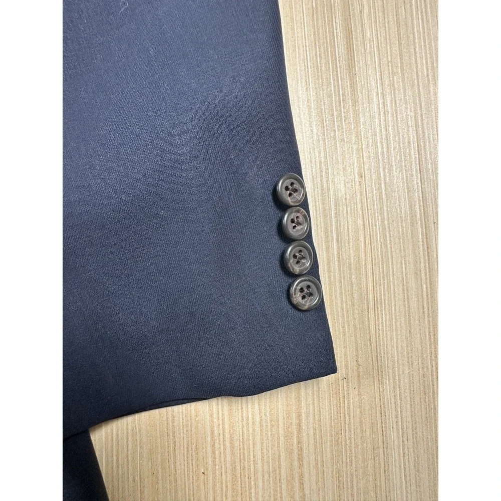 Polo Ralph Lauren Blazer Jacket Mens 48 Blue Wool‎ Single Breasted Notch Lapel